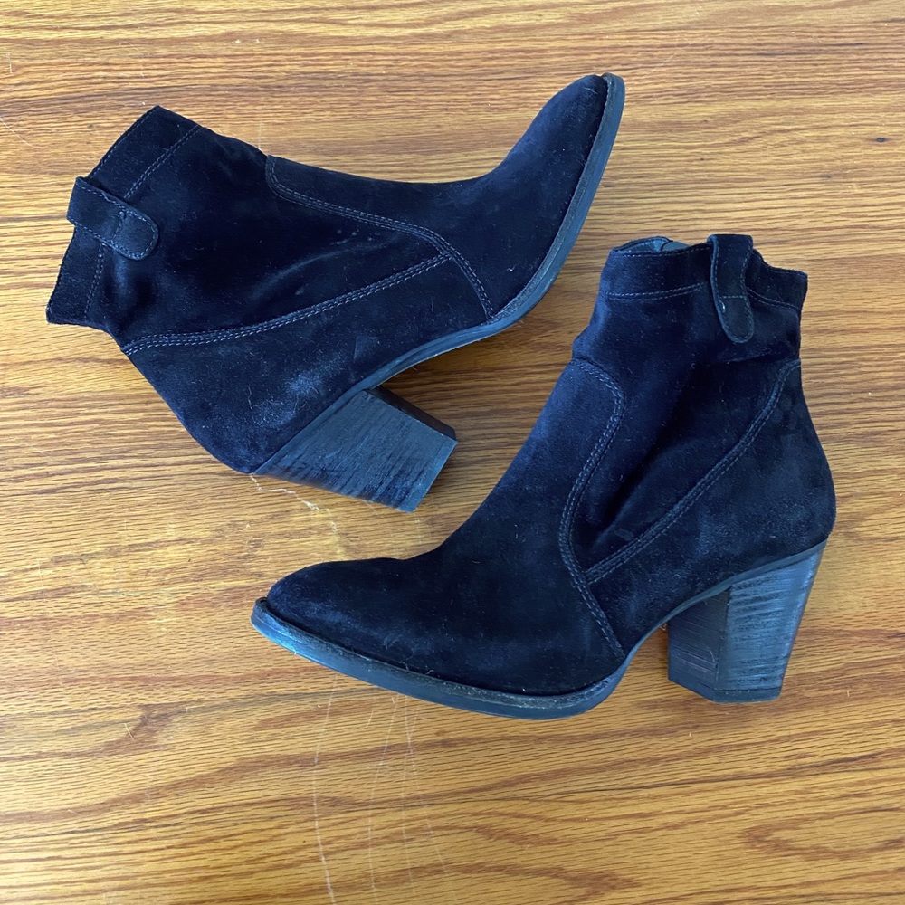 Paul Green Reese Ankle Boot Black Suede